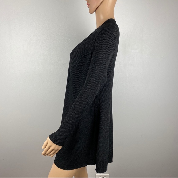 NEW NIC + ZOE BLACK METALLIC LONG CARDIGAN - Picture 5 of 8